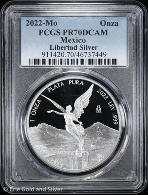 2022-Mo Mexico Proof 1 oz Silver Libertad PCGS PR 70 DCAM - Image 1 of 4