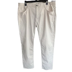 Faherty Movement Five Pocket Pants Men's Light Sand 38 Athleisure Performance - Picture 1 of 10