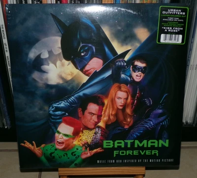 BATMAN FOREVER SOUNDTRACK GREEN & PURPLE  LP KISS FROM A ROSE HOLD ME THRILL ME - Image 1 of 4