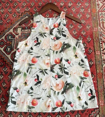 Regata Oiselle Running Passport Racerback Running Feminina Tamanho 4 Rosas Florais - Imagem 1 de 3