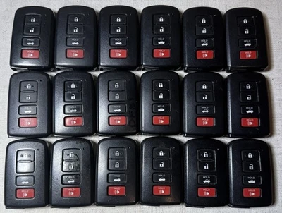 Lot of 18 Toyota OEM Smart Key Fob Remotes FBA 4 Button Car (0020 on board) - Image 1 of 2