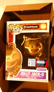 NYCC 2025 FUNKO POP VEEFRIENDS JOLLY JACK-O LIMITED 3000 GOLD 88 SIGNED GARY VEE - Picture 1 of 1
