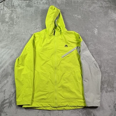 Jaqueta composta Nike ACG 2.5 masculina L amarelo neon cinza capuz impermeável capa - Imagem 1 de 4
