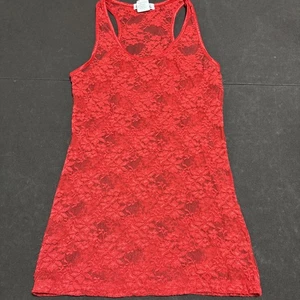 New Mix Red Lace Tank Top Size Medium - Picture 1 of 3