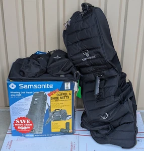 Samsonite Wheeling Golf Travel Cover Bag Style 685 in Box w/ Bonus -51 x 17 x 14 - Picture 1 of 22