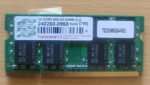 HP G60-630US Memory RAM 2GB DDR2 PC2-6400 800MHz SO-DIMM CL6 598858-001 TESTED - Picture 1 of 2
