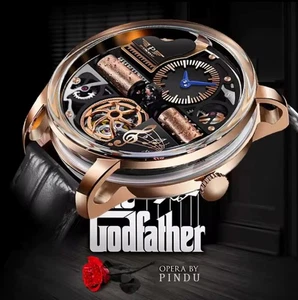 PINDU Watch New TOP Men’s Mechanical Wristwatch – Classic Fashion Series 45.5mm - Bild 1 von 8