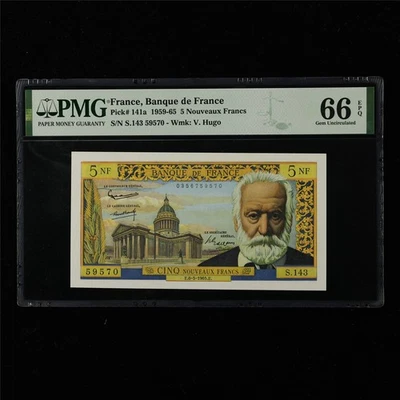1959-65 France Banque De France 5 Nouveaux Francs Pick#141a PMG 66 EPQ Gem UNC - Image 1 of 4