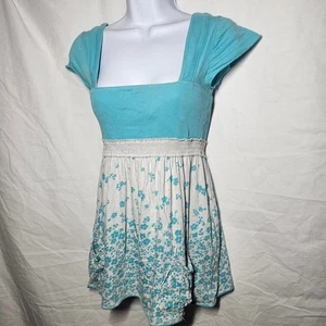 Vintage y2k abercrombie blue coquette babydoll top - Bild 1 von 5