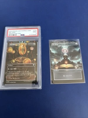 FOIL SOL RING (BORDERLESS) Commander Masters Magic PSA graded With Proxy - Image 1 of 4