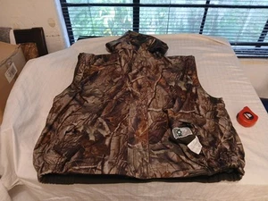 RealTree Vest Men’s XXL Reversible Camo Green Fleece Warm Outdoor Layer - Picture 1 of 17