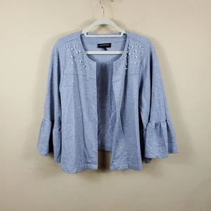 Lane Bryant Open Front Jacket with Faux Pearls Size 18/20 - Picture 1 of 9