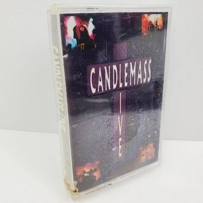 Candlemass Live Cassette Tape Vintage 1990 Doom Metal Blade Cutout Sealed - Image 1 of 4