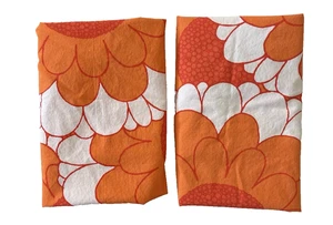 2 IKEA Transmalva Bold Floral Standard Pillow Shams 1970s Design Reimagined - Picture 1 of 7