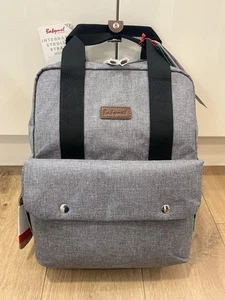 Babymel Georgi Eco Rucksack Baby Wickeltasche mit Wickelauflage Grau Neu mit Etikett - Bild 1 von 14