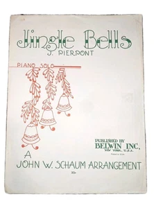 Partituras para piano solo Jingle Bells J. Pierpont 1946 Belwin Inc. John W. Schaum - Imagen 1 de 5