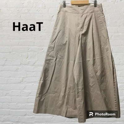 PANTALONES ACAMPANADOS ANCHOS HAAT [M] ISSEY MIYAKE USADOS, BEIGE, GENIALES, HECHOS EN JAPÓN BUENOS Foto 1 de 4