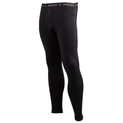 Zerofit Heatrub MOVE Black Leggings Mens Ladies Motorcycle Gym Warm Base Layer - Image 1 of 2