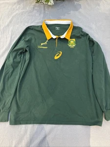 Springboks Südafrika grün Heim WM 2019 Rugby Trikot Langarm 2XL - Bild 1 von 13