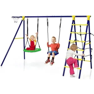 Kinderportal 5in1 Schaukeln, Basketball, Klettern - Belastung 75kg - Bild 1 von 10