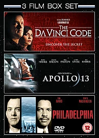 Apollo 13/Philidelphia/The Da Vinci Code (Box Set) (DVD, 2009)
