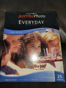 "Jetdruck Foto Alltag Fotopapier weicher Glanz 25 Blatt 8 1/2"" x 11" - Bild 1 von 2