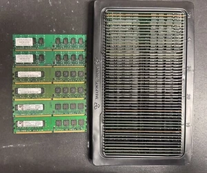 Lot of 55 - Mixed Brands 1GB DDR2 PC2-6400U RAM - Picture 1 of 1