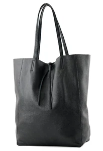 Damen Echt Leder Shopper, Handtasche mit eingenähter Innentasche - Bild 1 von 31