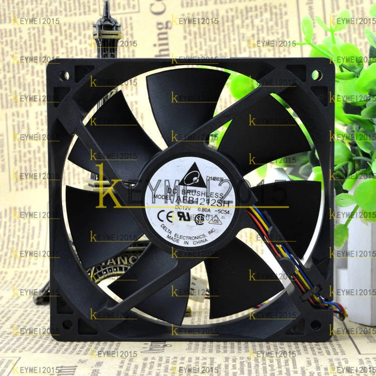 DELTA AFB1212SH 120*120*25mm  12V 0.8A  4pin PWM  Case Cooling Fan - Image 1 of 1