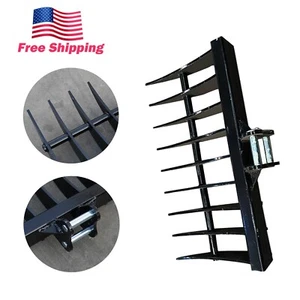 Rake Attachment for Mini Excavator 1-3Ton 800mm Digger Rake 9-tooth US Stock - Picture 1 of 9