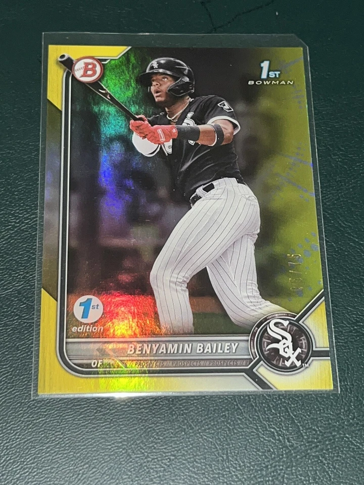 2022 Bowman 1st Edition Benyamin Bailey YELLOW /75 - Image 1 of 1