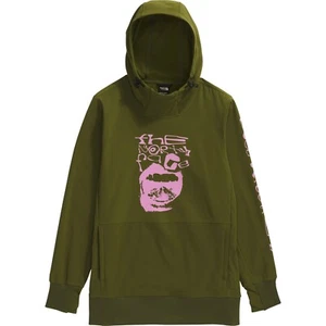 Neu mit Etikett TNF Tekno Logo Damen-Hoodie $ 130 M waldolivgrün DWR-Daumenlöcher - Bild 1 von 7