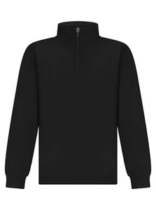 Finden & Hales Kids 1/4 Tracksuit Top LV875 - Zip Jacket High Neck Sweatshirt - Picture 1 of 34