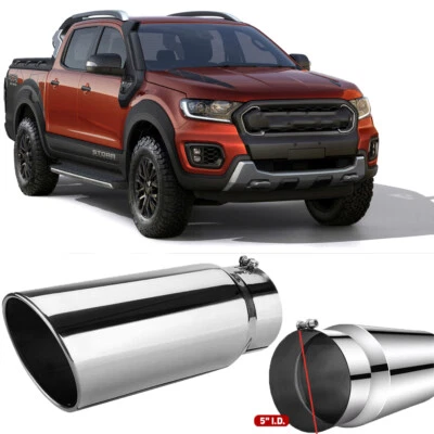 5" Inlet 6" Outlet 15"Stainless Steel Exhaust Tailpipe For Ford Ranger 2000-2021 - Image 1 of 4