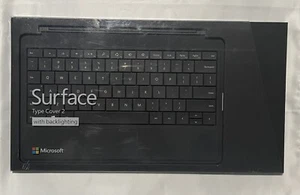 Microsoft Surface Type Cover 2 Keyboard/ Folio Case. Model# 1561. Black. - Picture 1 of 3