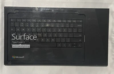 Microsoft Surface Type Cover 2 Keyboard/ Folio Case. Model# 1561. Black. - Image 1 of 3