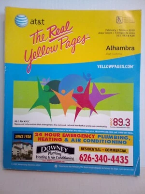 Yellow Pages Phone Book Telephone Directory 2010 Alhambra CA, USA *Price Drop  - Image 1 of 4