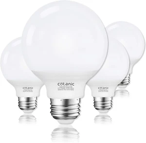 G25 LED Globe Light Bulbs, 5W Vanity Light Bulb (60W Equivalent),Daylight 4000K, - Picture 1 of 12