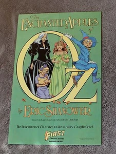 Enchanted Apples of OZ 1986 Wizard Shanower First GN Frank Baum PROMO Poster VF - Foto 1 di 1