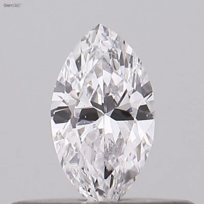 GIA Certified 0.20cts Marquise White E color Natural Earth Mined Loose Diamonds - Image 1 of 4