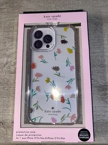 Kate Spade iPhone Case 13 ProMax & 12 ProMax Floral NIB ~ MAGSAFE ~ 6.7 UNIQUE - Picture 1 of 7