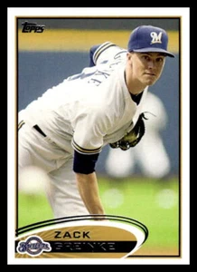 Topps Zack Greinke #210 2012 Milwaukee Brewers - Imagen 1 de 2