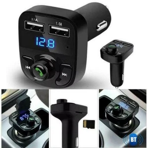 Bluetooth 5.0 Car Wireless FM Transmitter Adapter 2USB PD Charger HandsFree Best - Picture 1 of 13