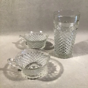 Vasos y tazas de té helado Miss America PV07203 vintage transparentes en hocking - 3 piezas - Imagen 1 de 8