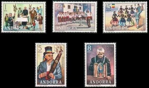 Andorra 1972 Edifil 80/4 Sellos ** Costumbres Populares Los Encantes San Antonio - Imagen 1 de 1
