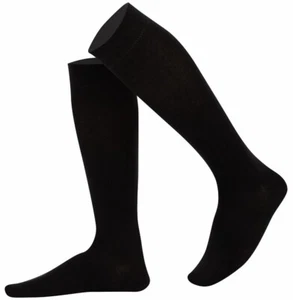 Mysocks Unisexe Hauteur Genou Chaussettes Uni, Coton Peigné, sans Couture Bout - Picture 1 of 69