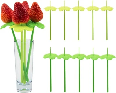 LIEQUAN 40 Pcs Fruit Forks Prevent Dust Creative Flowers Appetizer Dinner Desser - Image 1 of 4