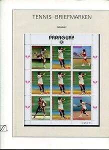 Motivsammlung Tennis, Lindner Album, 56 Vordruckseiten mit ** Sammlung