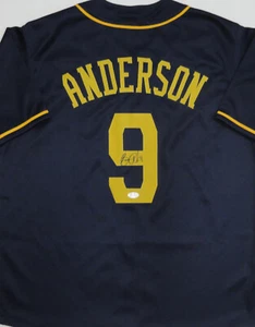 Brewers BRIAN ANDERSON Signed Custom Replica Milwaukee Blue Jersey AUTO - JSA - Picture 1 of 3