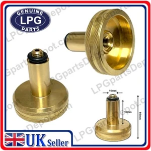 M10 GLP Autogás Recarga Adaptador PLATO con Extensión Pierna 60mm LATÓN Relleno Oculto - Imagen 1 de 4